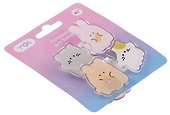 Зажимы для бумаг «Animals» Yoi, 4 штуки, пластик - 2