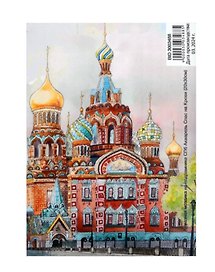 Набор для творчества Art idea. Алмазная мозаика «Акварель Спас на Крови», 20 х 30 см, на подрамнике