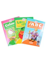 Комплект "Развивающий комплекс". Алфавит. Учимся считать. Цвета. Английский язык. 3-7 лет (комплект из 3-х книг)