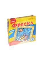 Кп-003 Фреска Картина из песка Сказочные рыбки (+ рамка) (LORI) (набор д/творч.) (4+)