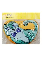 Мягкая игрушка-антистресс Кот зеленый (30х32)