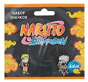 Набор значков Naruto Чибики Шиппуден Нартуо (металл) (2 штуки)