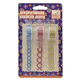 Декоративная клейкая лента (FD020110) (12мм*1,5м*1шт) (15мм*1,5м*2шт) (блистер)
