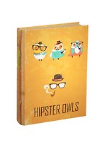 Блокнот Hipster owls (крафт) Бумага крафт, картон, 192 стр. (БТ2014-073)