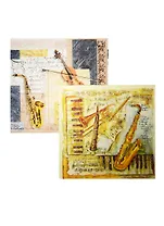 Набор салфеток для декупажа Музыкальные инструменты (13308915/13307430) (2шт) (упаковка) (Froggy Art)