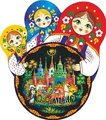 Сувенир, АКМ, Магнит круглый Палех.Золотой петушок 6*7см, смола