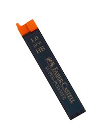 Грифели для механических карандашей Faber-Castell "Super-Polymer", 12шт., 1,0мм, HB