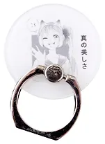 Держатель-кольцо для телефона Аниме Девушка с ушками (Сёдзё) (металл) (коробка)