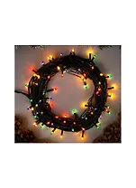 Гирлянда «Нить» 3.5 м, IP20, тёмная нить, 50 ламп, свечение мульти, 8 режимов, 220 В