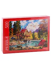 Пазл 500 эл. Домик у горного озера П500-4129