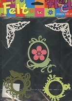Рамки и цветочки на клеевой основе (RH-092) (набор для творчества из фетра)