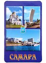Магнит Самара Коллаж Церковь Георгия Победоносца (винил большой)
