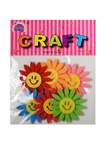 Наборы из фетра в пакете с хедером.  Цветочки-смайлы (11-21136-4)