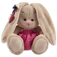 Игрушка мягкая Budi Basa, Зайка Ми в розовой юбочке и с вишней(малыш) 15см