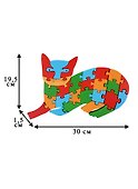 Деревянные пазлы-фигуры Кот 26эл - 1