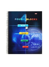 Тетрадь общая «Foor Blocks», 160 листов в клетку, А4 - Hatber