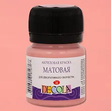 Краска акриловая пыльная роза 20мл "Декола" матовая, ЗХК