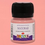 Краска акриловая пыльная роза 20мл "Декола" матовая, ЗХК