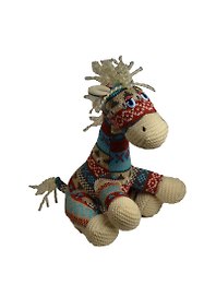 Мягкая игрушка Лошадь трикотажная (озвученная) (LF 8781)