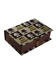 Коробка для подарков Феникс презент Усы и шляпы M 20*14*6см 39463