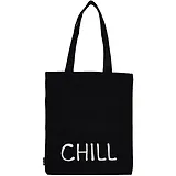 Сумка-шоппер Chill черная, текстиль 40см.*32см.