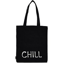 Сумка-шоппер Chill черная, текстиль 40см.*32см.