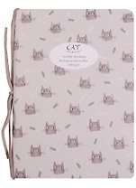 Записная книжка А6 58л "CAT",  сшивка цв.веревкой, цветной внутр.блок