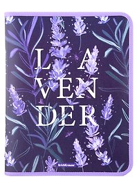 Папка для тетрадей «Lavender» А4+, пластик, на молнии, Erich Krause