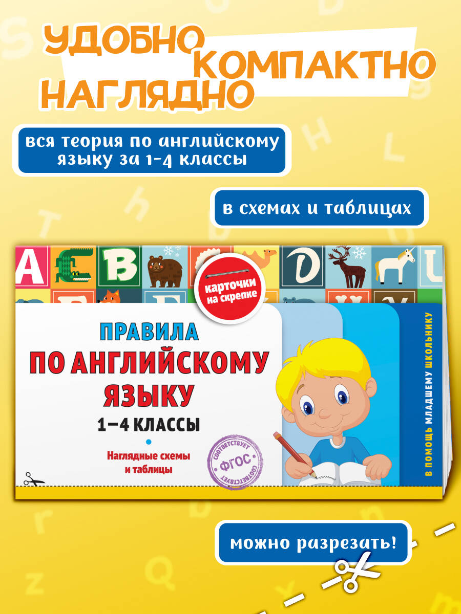 

Правила по английскому языку. 1-4 классы. Наглядные схемы и таблицы