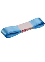 Лента атласная 1д (25мм) (голубой) 20 (8332) (Зав. упаковка)