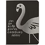 Записная книжка «Black flamingo» А6, 28 листов, сшивка, в ассортименте