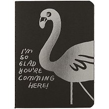 Записная книжка «Black flamingo» А6, 28 листов, сшивка, в ассортименте