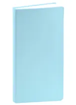 Книга для записей А5- 80л тчк. "Grace. Лазурный" интегр.обл., иск.кожа, скругл.углы, ляссе