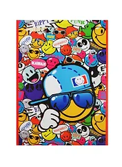 Блокнот А5 40л кл. "Smiley" офсет, выб.уф-лак., скоба, Proff