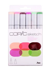 Набор маркеров Copic Sketch цветочные оттенки (1), 6 цветов