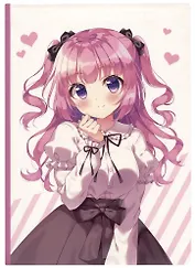 Блокнот Аниме Девушка с бантиком (Сёдзё) (цветная)