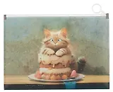 Папка на молнии А5 "Кот Чувиляевой" пластик