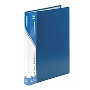 Папка -скоросшиватель А4, синяя, с пружинным механизмом, с торцевым и внутренним карманом, inФОРМАТ