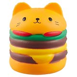 Игрушка-антистресс Котик-гамбургер (PU) (9х8) (12-01690-CH-9012783)