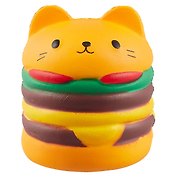 Игрушка-антистресс Котик-гамбургер (PU) (9х8) (12-01690-CH-9012783)