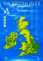 Карта The British Isles / Британские Острова. Масштаб (1:1 675 000)