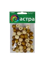 Набор д/творчества Деревянные бусины WDB0419 9*10мм 50шт/упак цв.микс