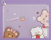 Папка на молнии А4 «Lovely animals», в ассортименте - 1