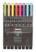 Маркеры для скетчинга «Studio. Holiday» двусторонние, 8 цветов, Listoff - 0
