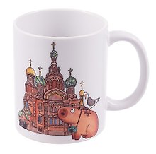 Кружка СПб Любимый Петербург Фото на память Храм Спаса на Крови (керамика) (330мл) (К2025-115)