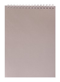 Блокнот А5 80л кл. "METALLIC Серебро" многоцв.срез, бумвинил, гребень