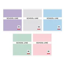 Тетрадь общая «Basic line», 96 листов в клетку, А5, в ассортименте - Listoff