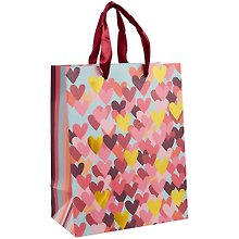 Пакет А5 23*18*10 "Color Hearts" жен., бум.мат.ламинат