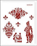 Трафарет пластиковый многоразовый Рыцарь (20х25) (Л-054)