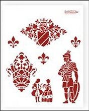Трафарет пластиковый многоразовый Рыцарь (20х25) (Л-054)